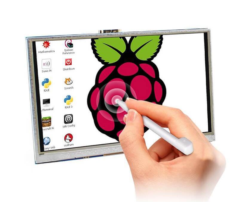 صفحه نمایش لمسی 5 اینچی HDMI با Raspberry Pi