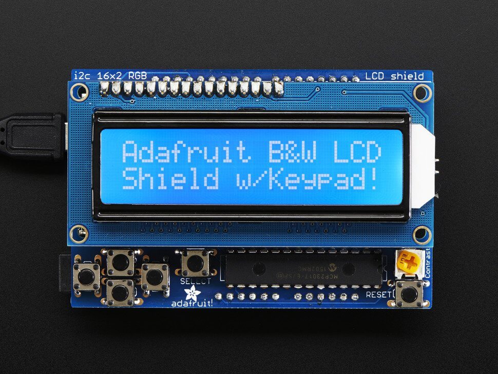 نمایش پیام‌های خروجی با شیلد آردوینو Arduino LCD Shield
