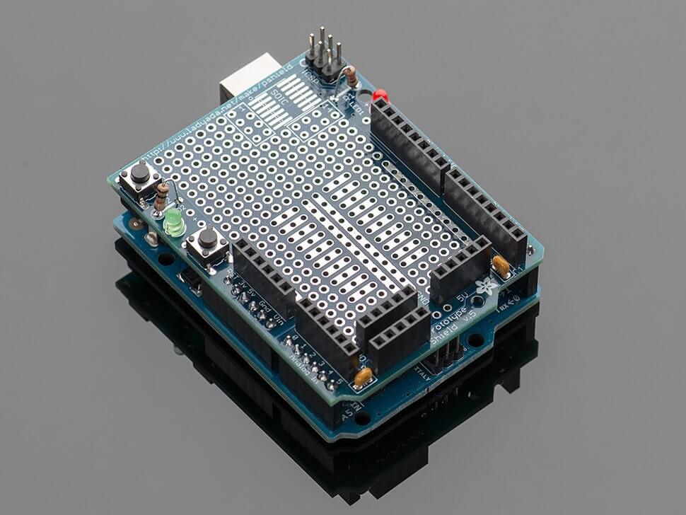 نمونه‌سازی با Arduino Proto Shield آردوینو شیلد