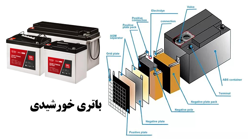 اجزا تشکیل دهنده باتری خورشیدی